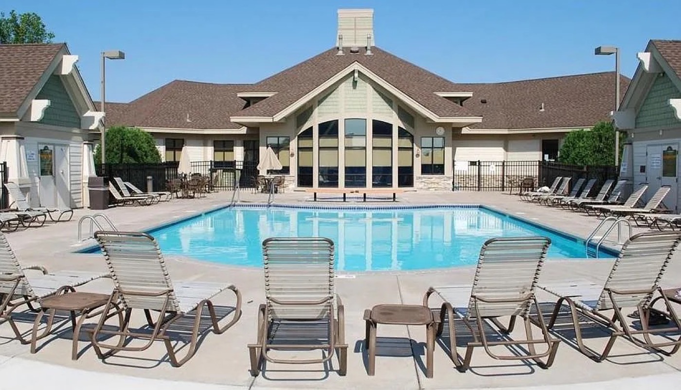 Community pool and clubhouse